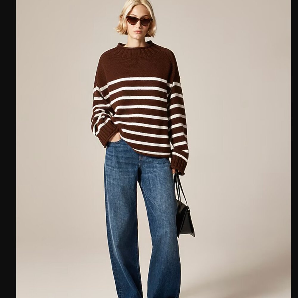 JCrew 2025 Rollneck™ sweater in stripe